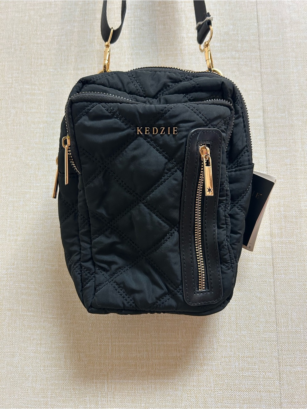 Kedzie Cloud 9 Quilted Crossbody Puffer Convertible Sling Bag NWT